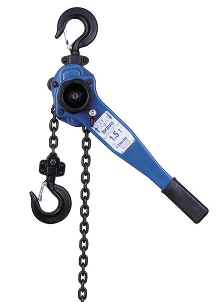 JYD Deluxe (OD) 1.5 T (3000lb) Lever Hoist 5 ft Chain Package w/ Overload Device
