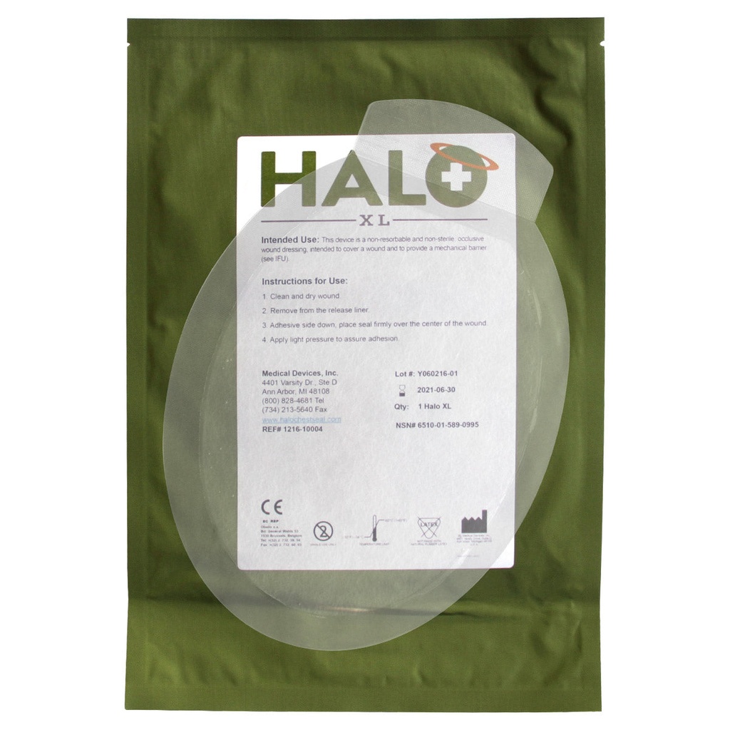 TacMed Solutions HALO™ Chest Seal – Non-Vented