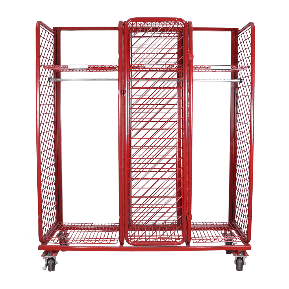 Ready Rack Double Sided Mobile Red Rack