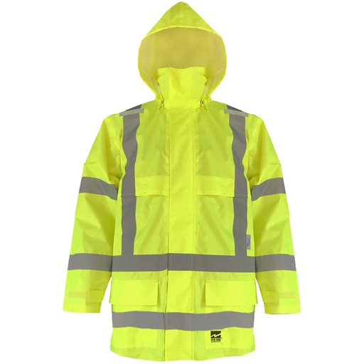 Viking® Open Road® Class 3 Hi-Viz Yellow Rain Jacket